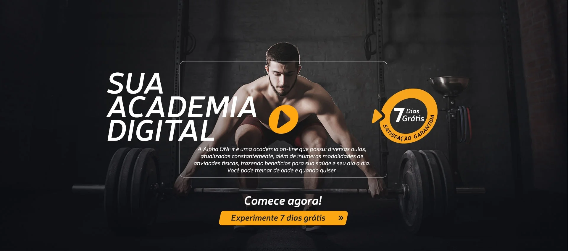 A sua academia digital - homem